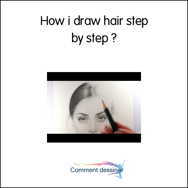 How i draw hair step by step